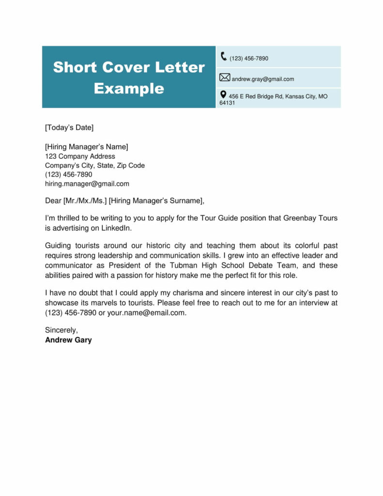 Basic Cover Letter Template