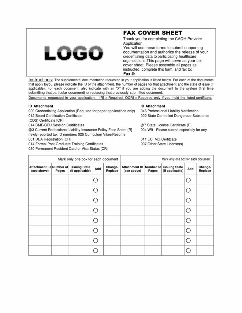 Fax Cover Sheet Letterhead Example