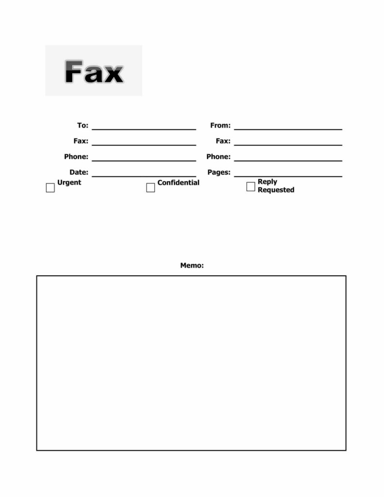 fax sheet cover page