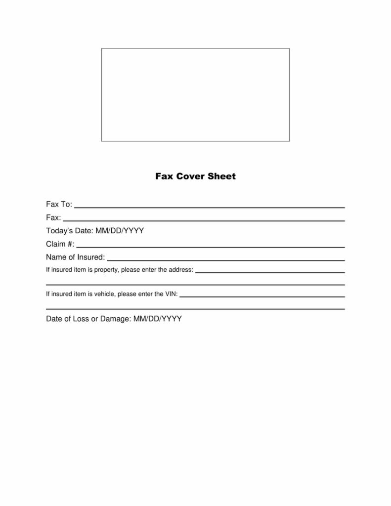 insurance fax cover sheet